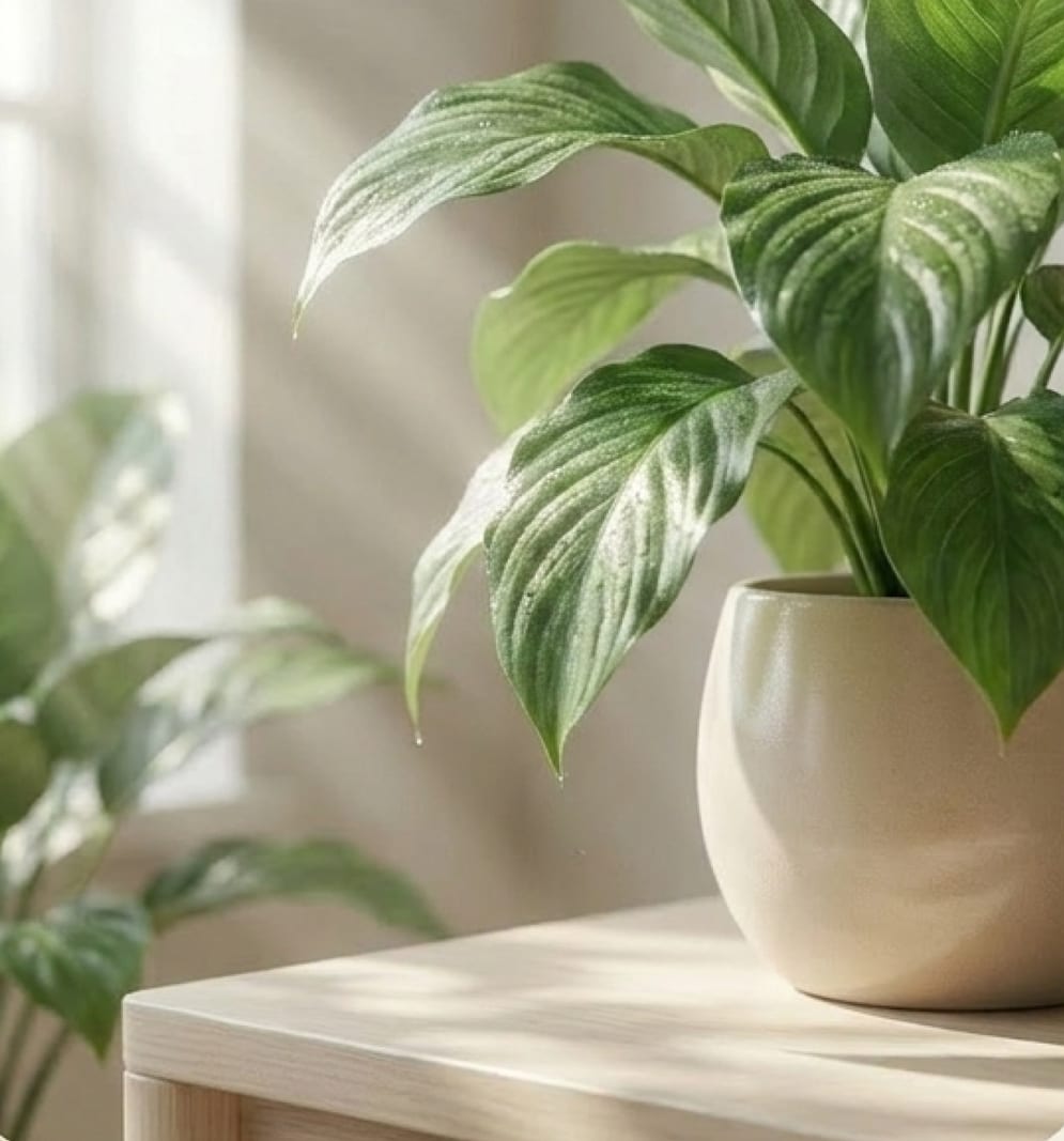 Plantes et lumière naturelle cabinet
